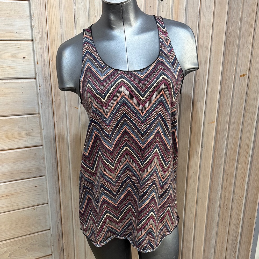 Maurices Multicolor Chevron Tank Top